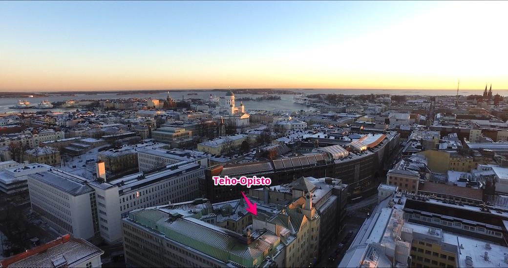 Helsinki skyline ja Teho-Opisto